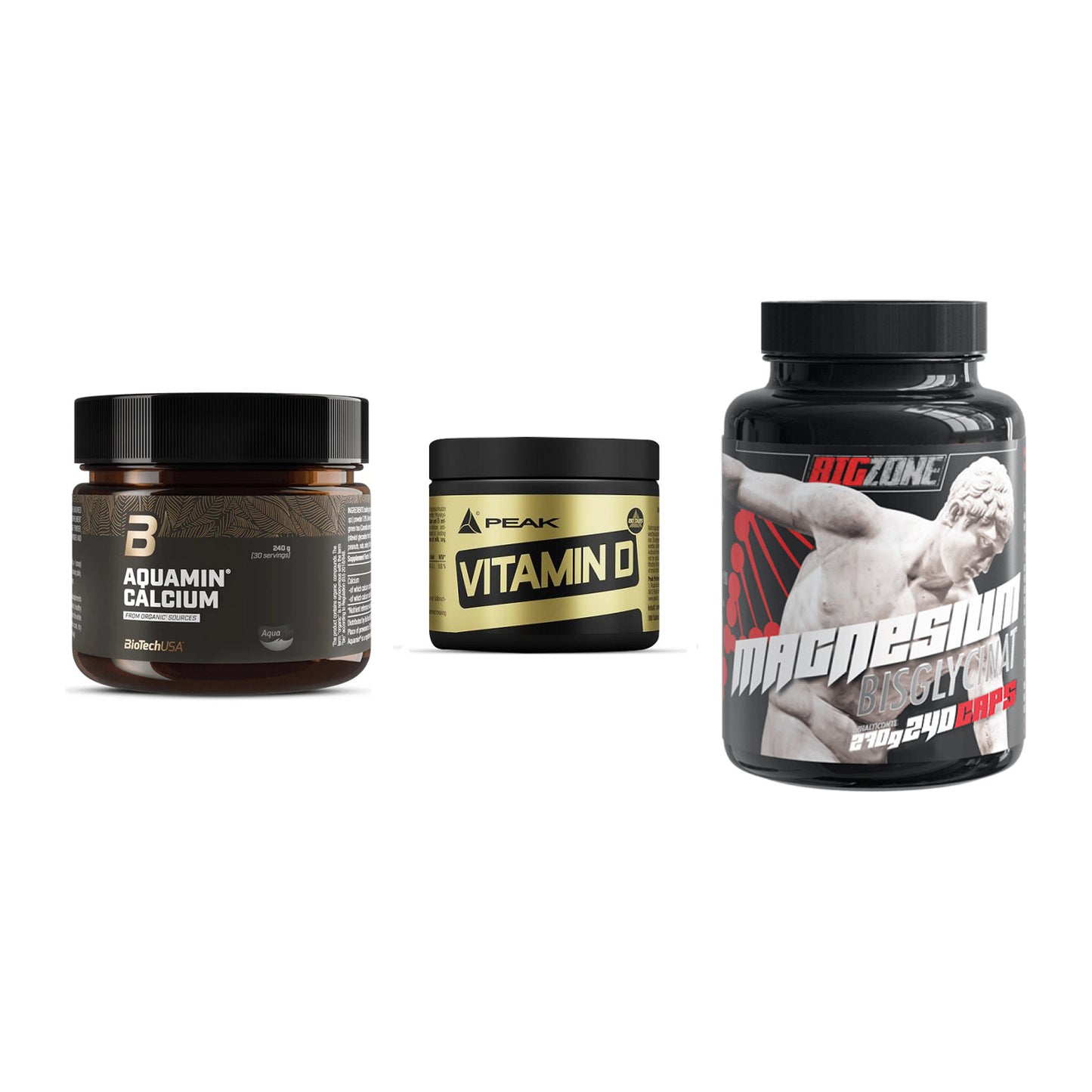 Calcium, Vitamin D & Magnesium: BioTech Aquamin Calcium + 2 weitere – alle enthaltenen Artikel