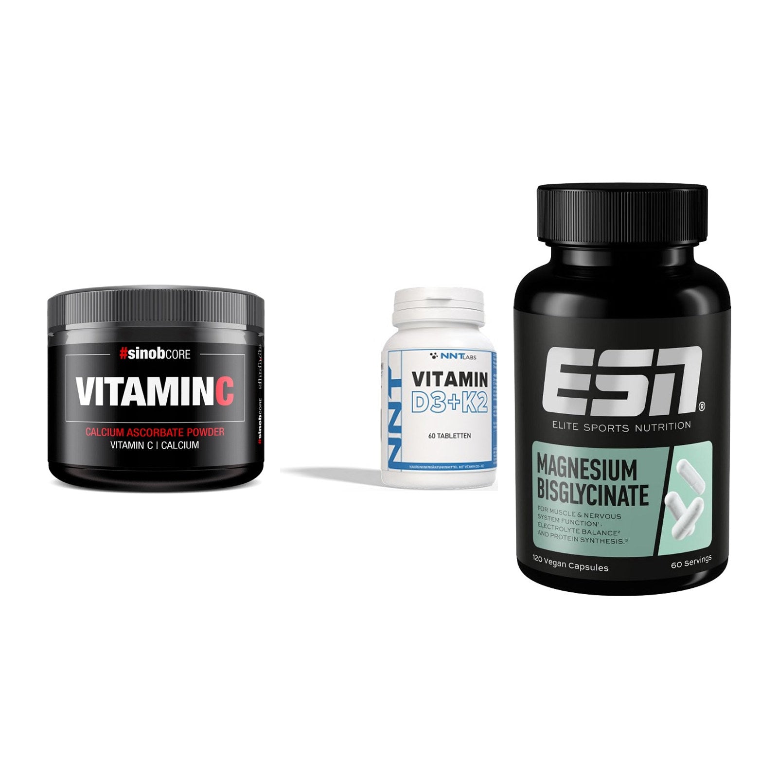 Calcium, Vitamin D & Magnesium: Sinob Vitamin C Calcium + 2 weitere – alle enthaltenen Artikel