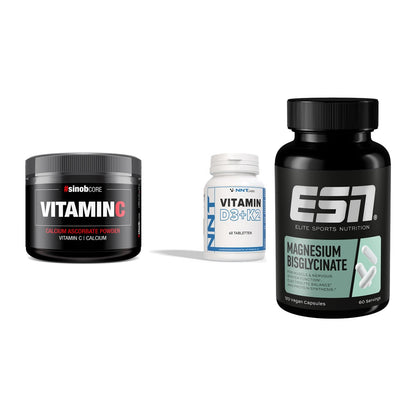 Calcium, Vitamin D & Magnesium: Sinob Vitamin C Calcium + 2 weitere – alle enthaltenen Artikel