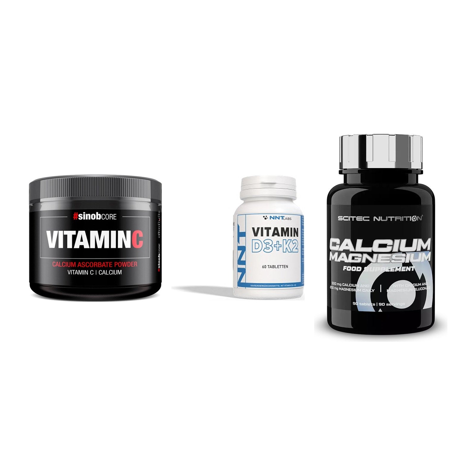 Calcium, Vitamin D & Magnesium: Sinob Vitamin C Calcium + 2 weitere – alle enthaltenen Artikel