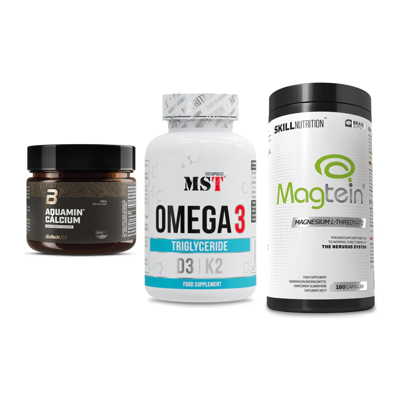 Calcium, Vitamin D & Magnesium: BioTech Aquamin Calcium + 2 weitere – alle enthaltenen Artikel
