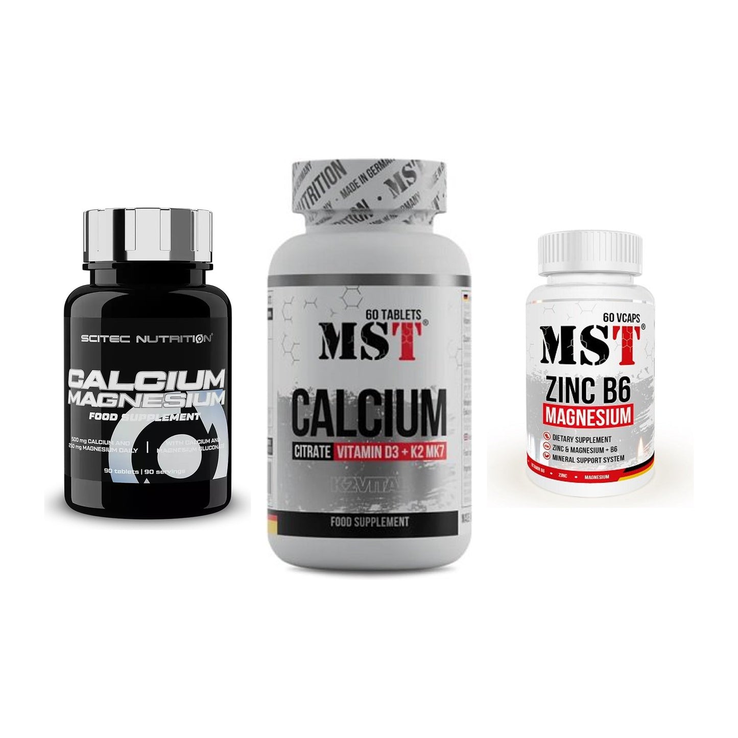 Calcium, Vitamin D & Magnesium: Scitec Calcium Magnesium + 2 weitere – alle enthaltenen Artikel