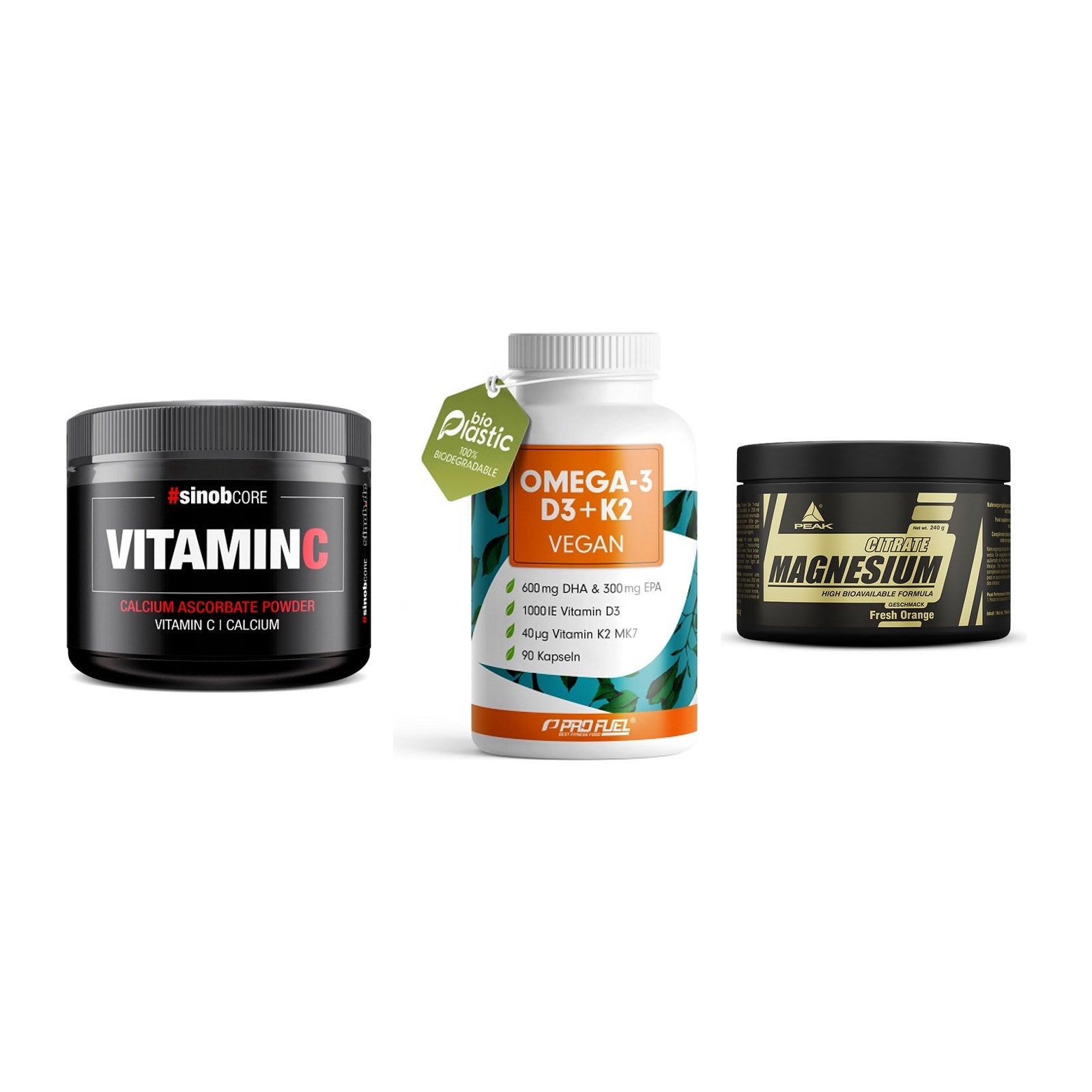 Calcium, Vitamin D & Magnesium: Sinob Vitamin C Calcium + 2 weitere – alle enthaltenen Artikel