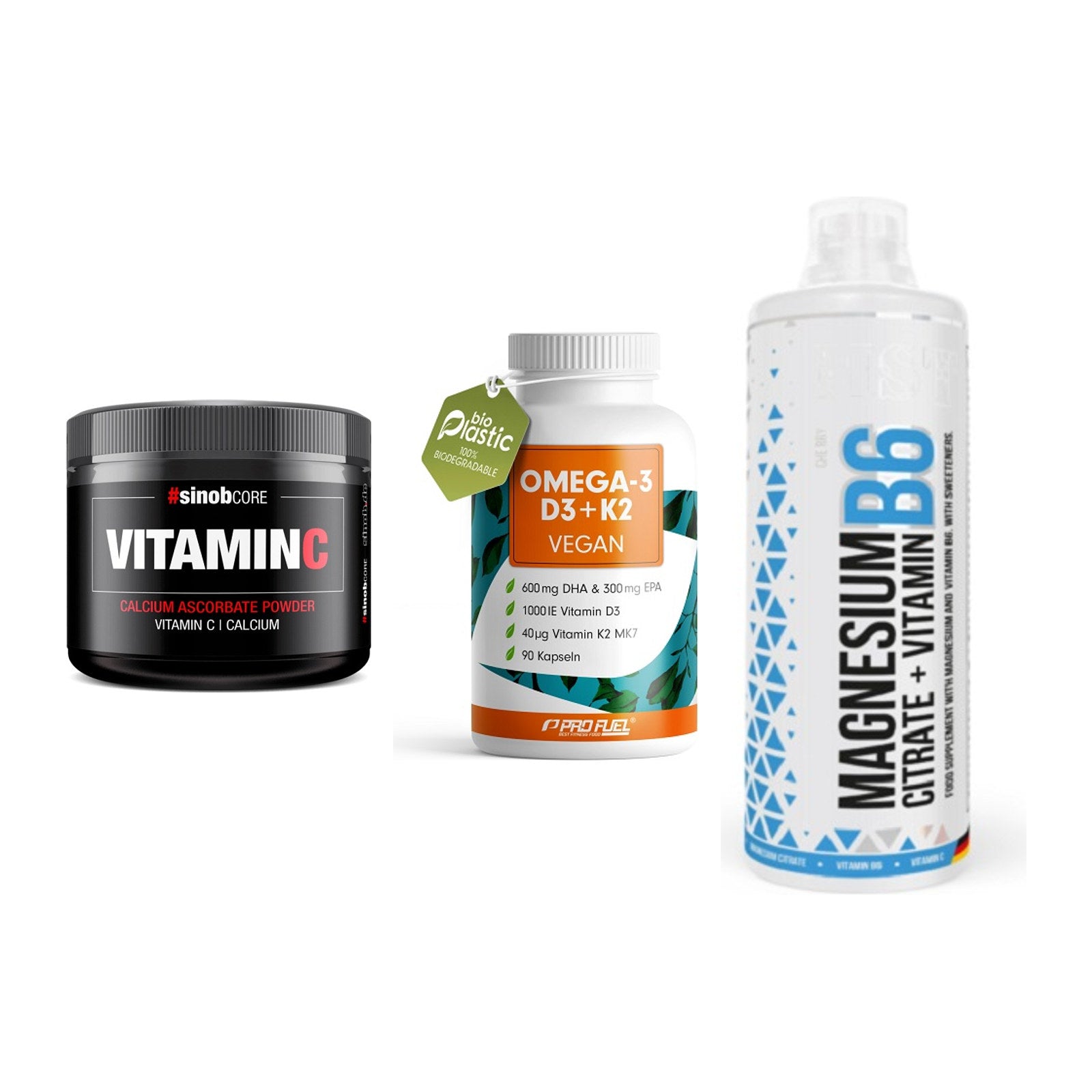 Calcium, Vitamin D & Magnesium: Sinob Vitamin C Calcium + 2 weitere – alle enthaltenen Artikel