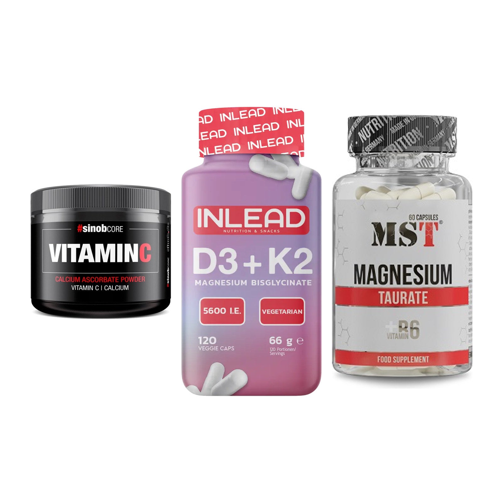 Calcium, Vitamin D & Magnesium: Sinob Vitamin C Calcium + 2 weitere – alle enthaltenen Artikel
