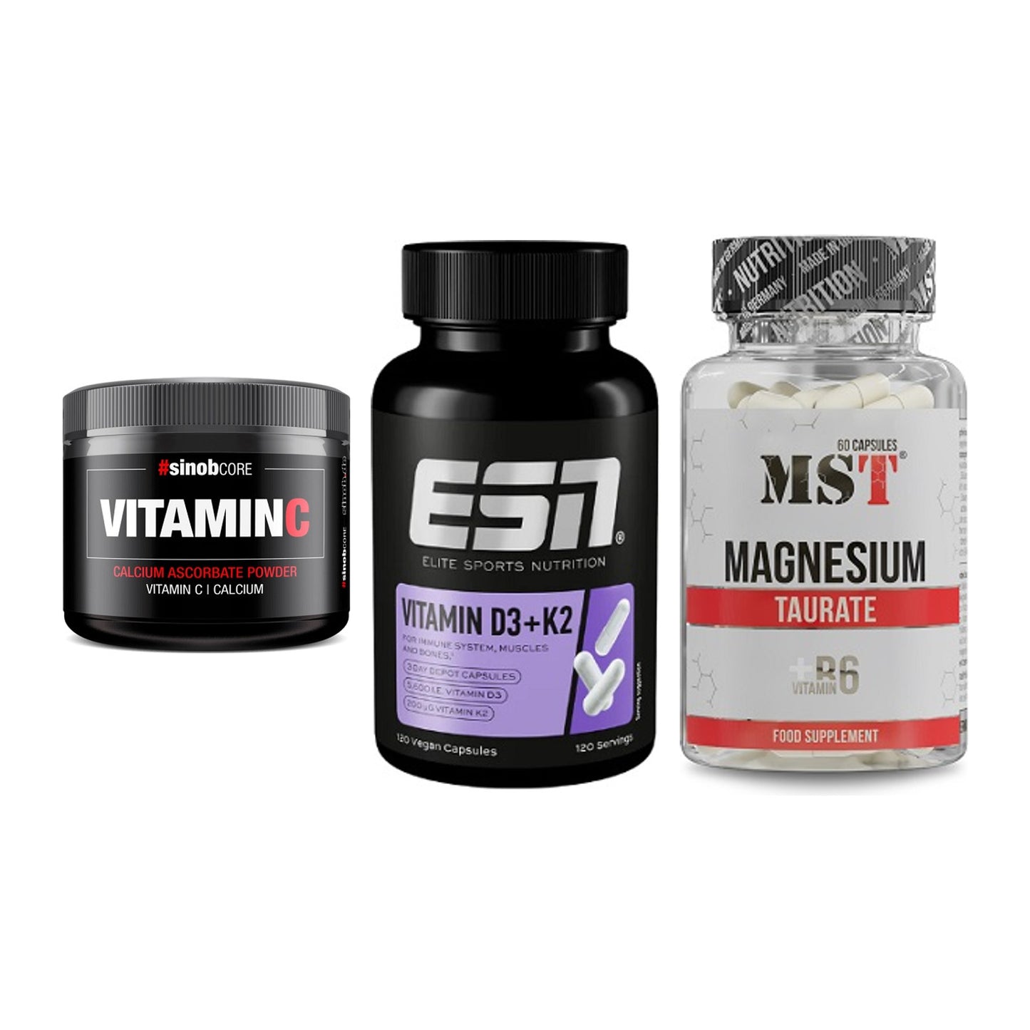 Calcium, Vitamin D & Magnesium: Sinob Vitamin C Calcium + 2 weitere – alle enthaltenen Artikel