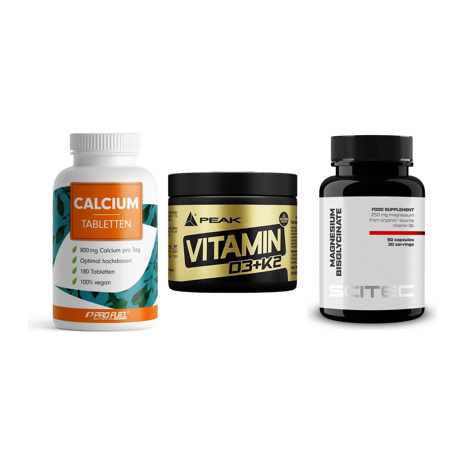 Calcium, Vitamin D & Magnesium: ProFuel Calcium + 2 weitere – alle enthaltenen Artikel