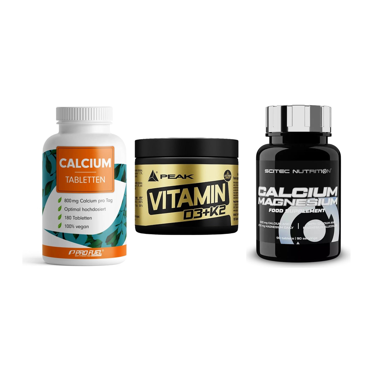 Calcium, Vitamin D & Magnesium: ProFuel Calcium + 2 weitere – alle enthaltenen Artikel