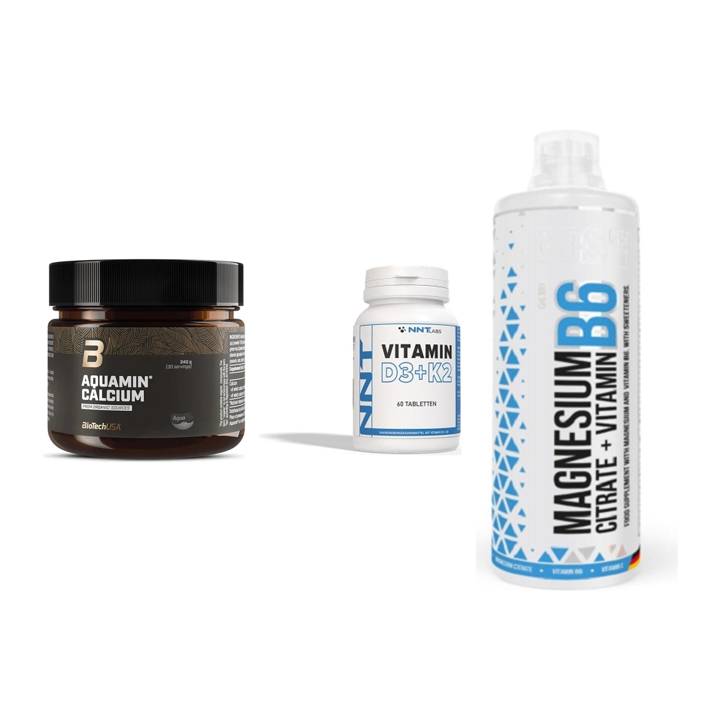 Calcium, Vitamin D & Magnesium: BioTech Aquamin Calcium + 2 weitere – alle enthaltenen Artikel