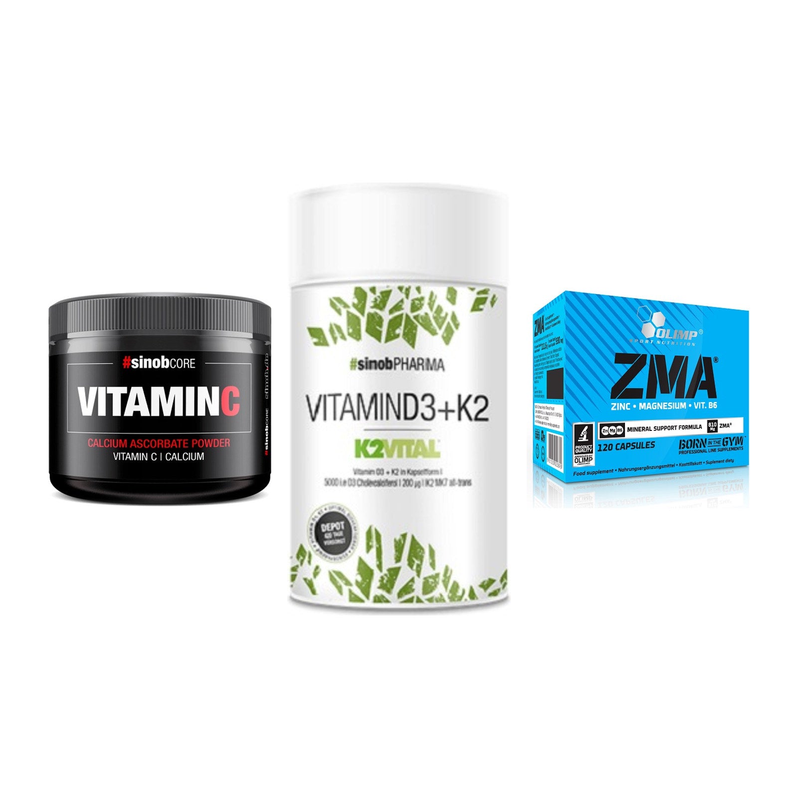 Calcium, Vitamin D & Magnesium: Sinob Vitamin C Calcium + 2 weitere – alle enthaltenen Artikel