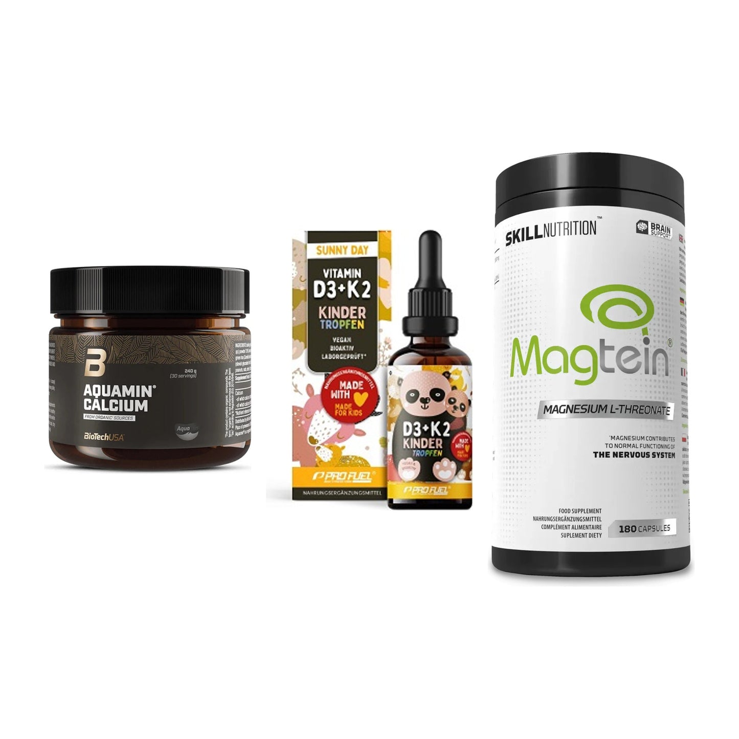 Calcium, Vitamin D & Magnesium: BioTech Aquamin Calcium + 2 weitere – alle enthaltenen Artikel