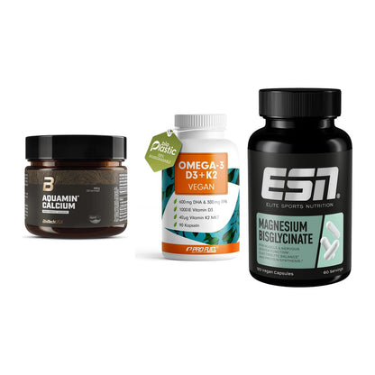 Calcium, Vitamin D & Magnesium: BioTech Aquamin Calcium + 2 weitere – alle enthaltenen Artikel