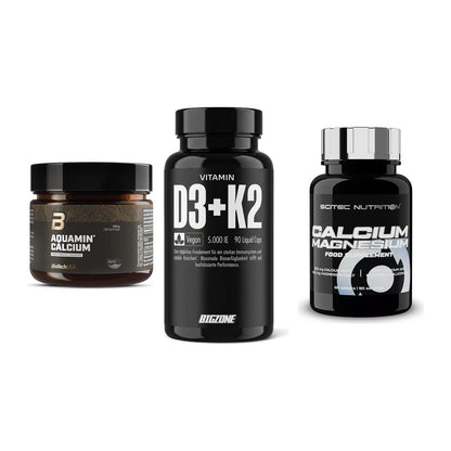 Calcium, Vitamin D & Magnesium: BioTech Aquamin Calcium + 2 weitere – alle enthaltenen Artikel