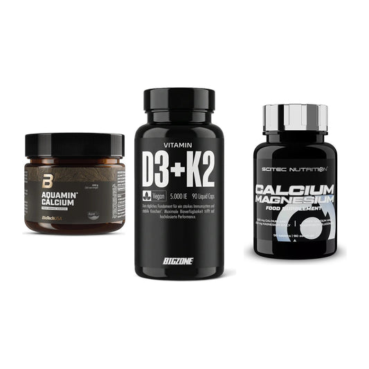 Calcium, Vitamin D & Magnesium: BioTech Aquamin Calcium + 2 weitere – alle enthaltenen Artikel