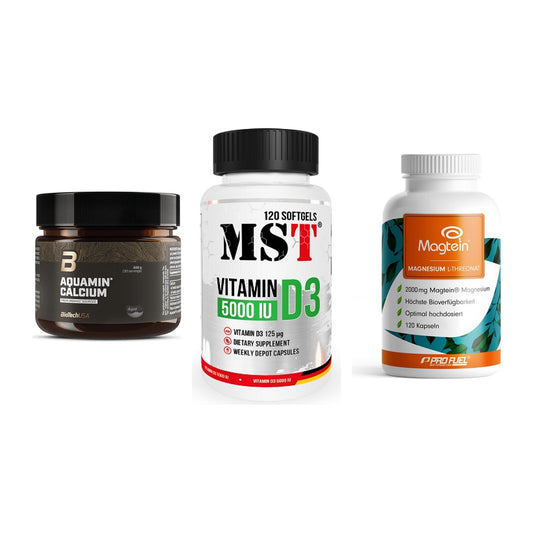 Calcium, Vitamin D & Magnesium: BioTech Aquamin Calcium + 2 weitere – alle enthaltenen Artikel