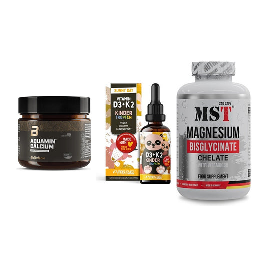 Calcium, Vitamin D & Magnesium: BioTech Aquamin Calcium + 2 weitere – alle enthaltenen Artikel