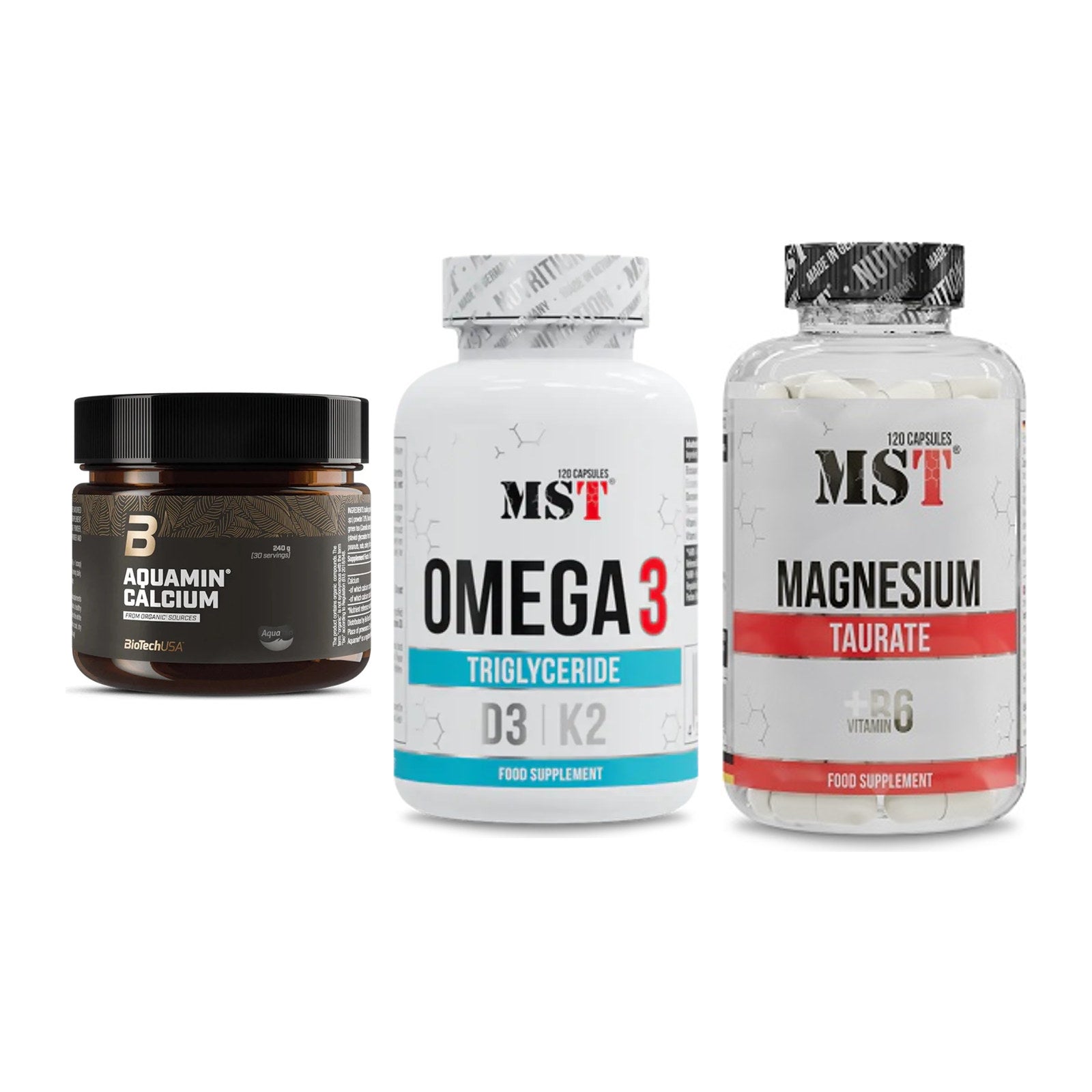 Calcium, Vitamin D & Magnesium: BioTech Aquamin Calcium + 2 weitere – alle enthaltenen Artikel