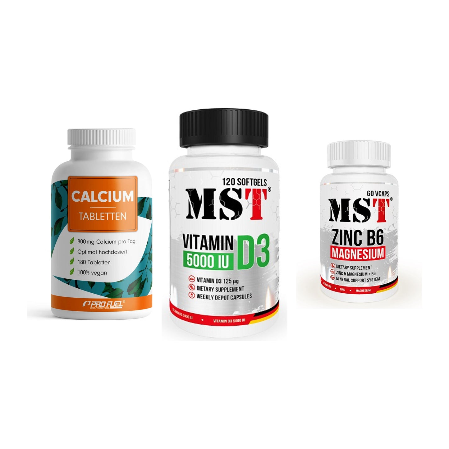 Calcium, Vitamin D & Magnesium: ProFuel Calcium + 2 weitere – alle enthaltenen Artikel