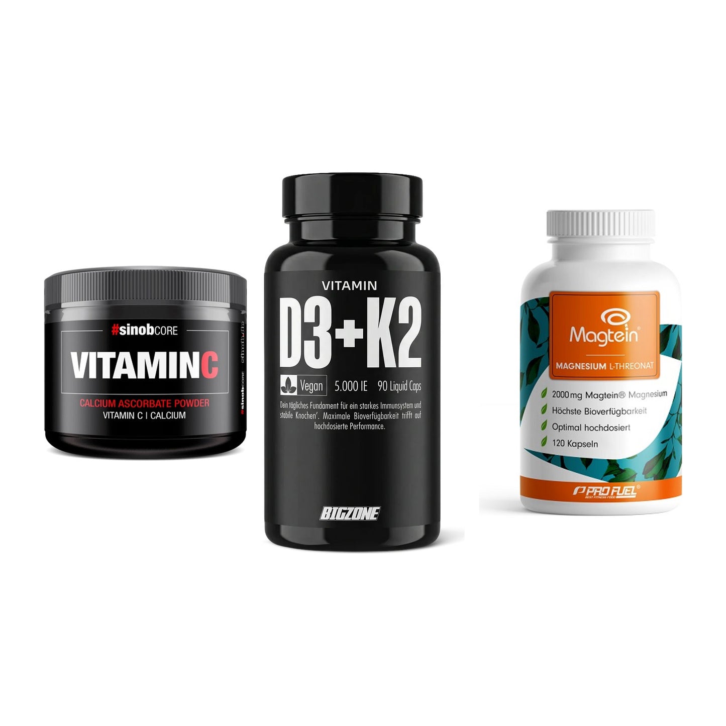 Calcium, Vitamin D & Magnesium: Sinob Vitamin C Calcium + 2 weitere – alle enthaltenen Artikel