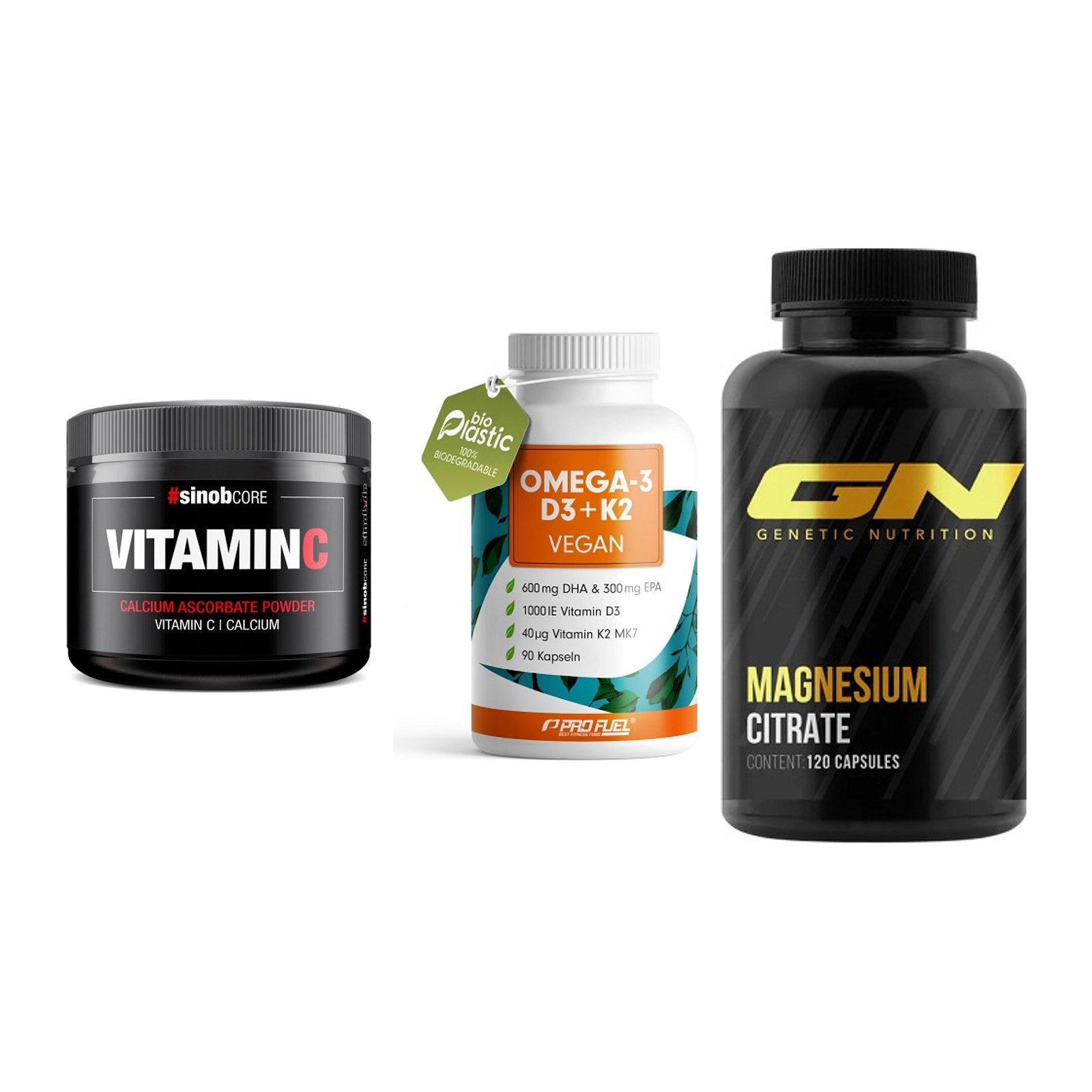 Calcium, Vitamin D & Magnesium: Sinob Vitamin C Calcium + 2 weitere – alle enthaltenen Artikel