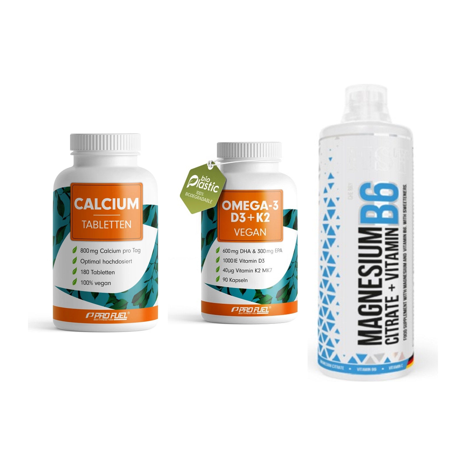 Calcium, Vitamin D & Magnesium: ProFuel Calcium + 2 weitere – alle enthaltenen Artikel