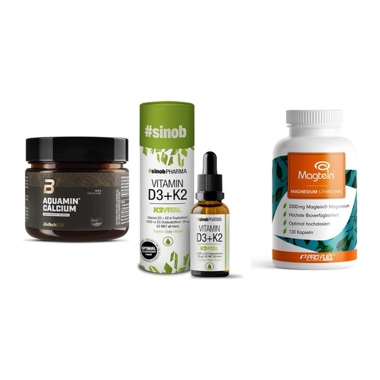 Calcium, Vitamin D & Magnesium: BioTech Aquamin Calcium + 2 weitere – alle enthaltenen Artikel