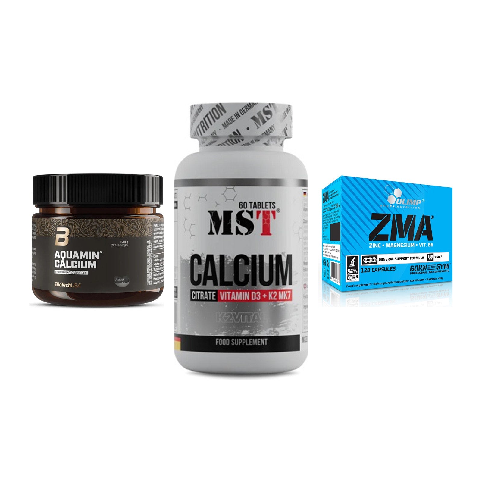 Calcium, Vitamin D & Magnesium: BioTech Aquamin Calcium + 2 weitere – alle enthaltenen Artikel
