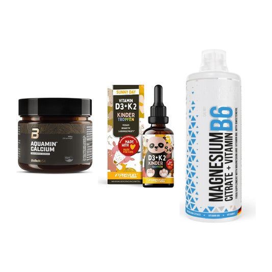 Calcium, Vitamin D & Magnesium: BioTech Aquamin Calcium + 2 weitere – alle enthaltenen Artikel