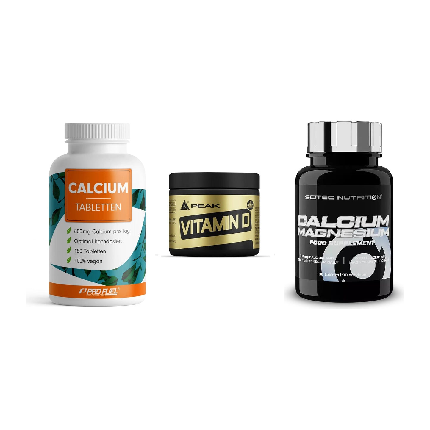 Calcium, Vitamin D & Magnesium: ProFuel Calcium + 2 weitere – alle enthaltenen Artikel