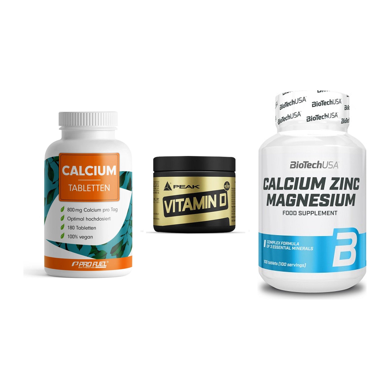 Calcium, Vitamin D & Magnesium: ProFuel Calcium + 2 weitere – alle enthaltenen Artikel