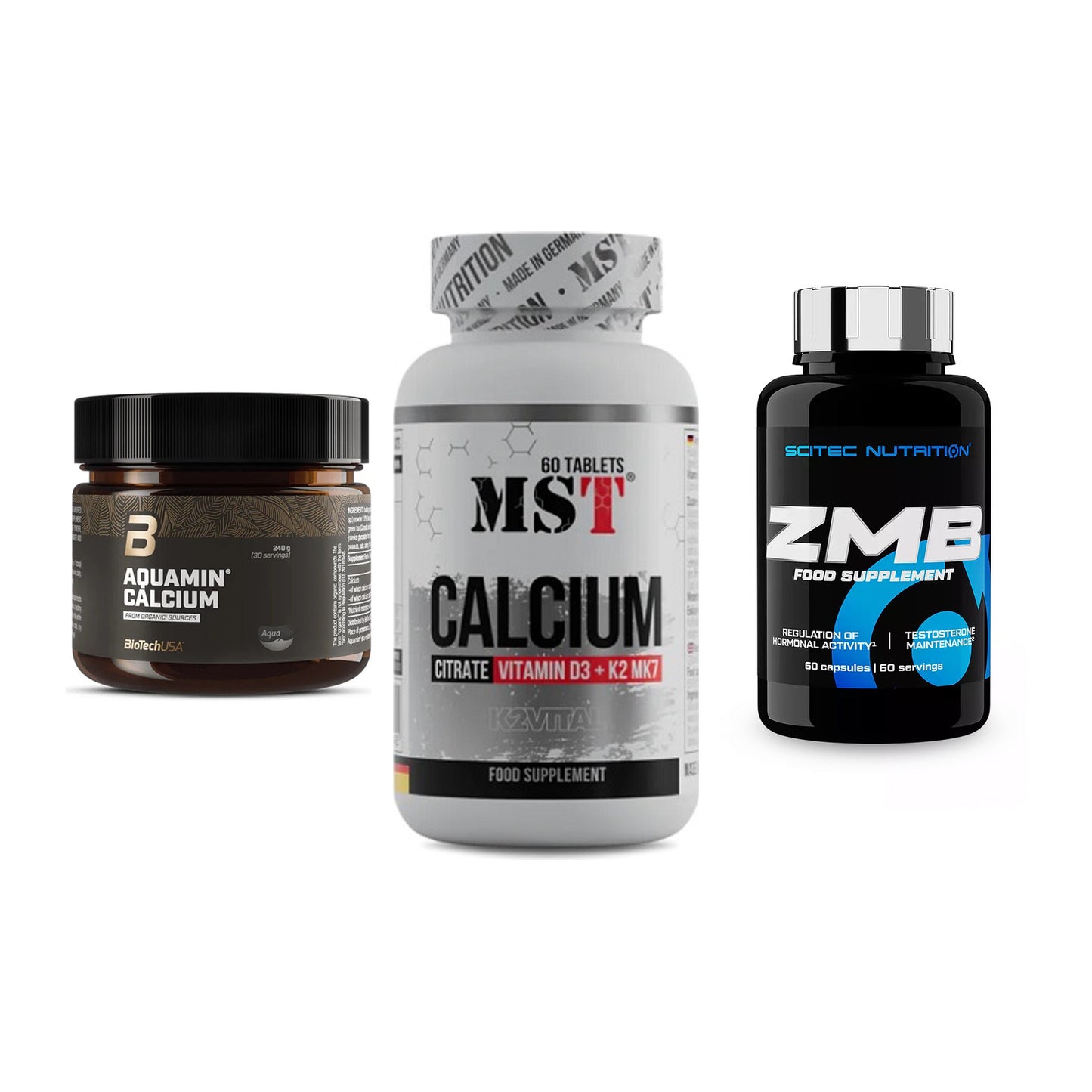 Calcium, Vitamin D & Magnesium: BioTech Aquamin Calcium + 2 weitere – alle enthaltenen Artikel