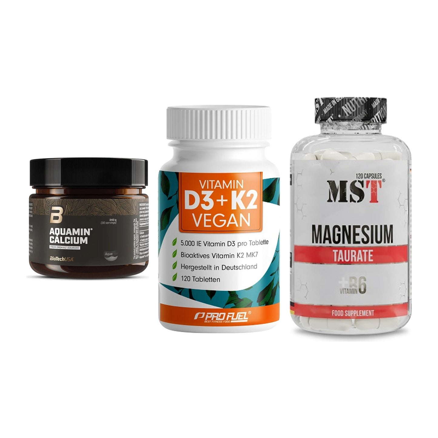 Calcium, Vitamin D & Magnesium: BioTech Aquamin Calcium + 2 weitere – alle enthaltenen Artikel