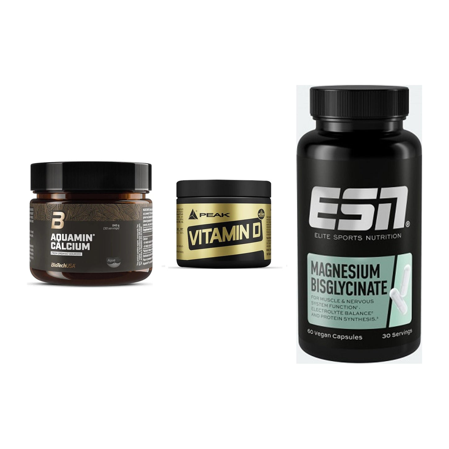 Calcium, Vitamin D & Magnesium: BioTech Aquamin Calcium + 2 weitere – alle enthaltenen Artikel