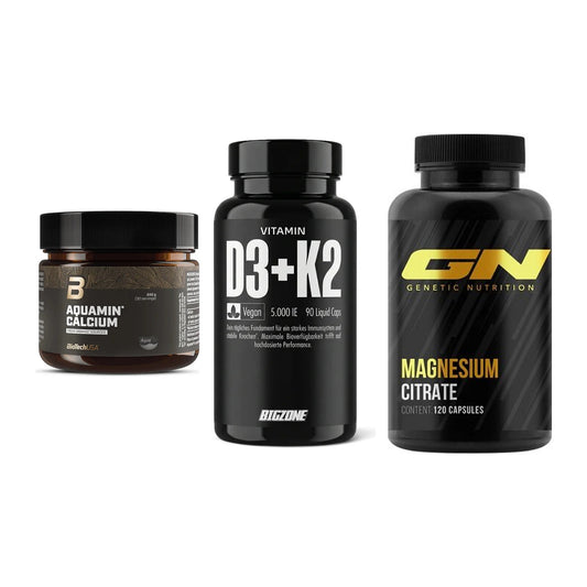 Calcium, Vitamin D & Magnesium: BioTech Aquamin Calcium + 2 weitere – alle enthaltenen Artikel