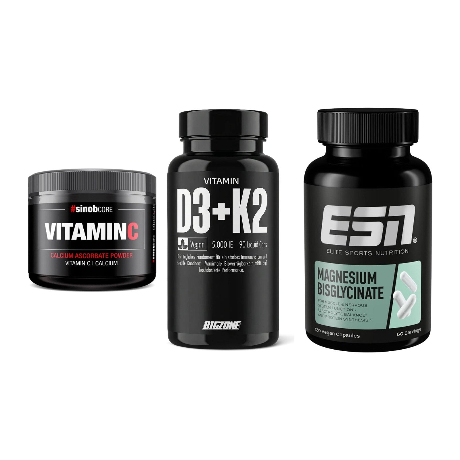 Calcium, Vitamin D & Magnesium: Sinob Vitamin C Calcium + 2 weitere – alle enthaltenen Artikel