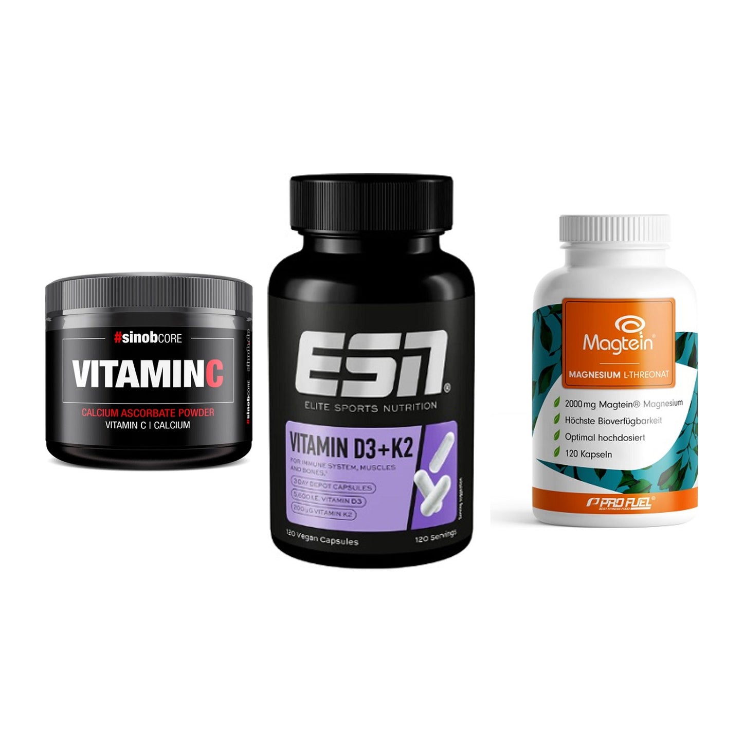 Calcium, Vitamin D & Magnesium: Sinob Vitamin C Calcium + 2 weitere – alle enthaltenen Artikel