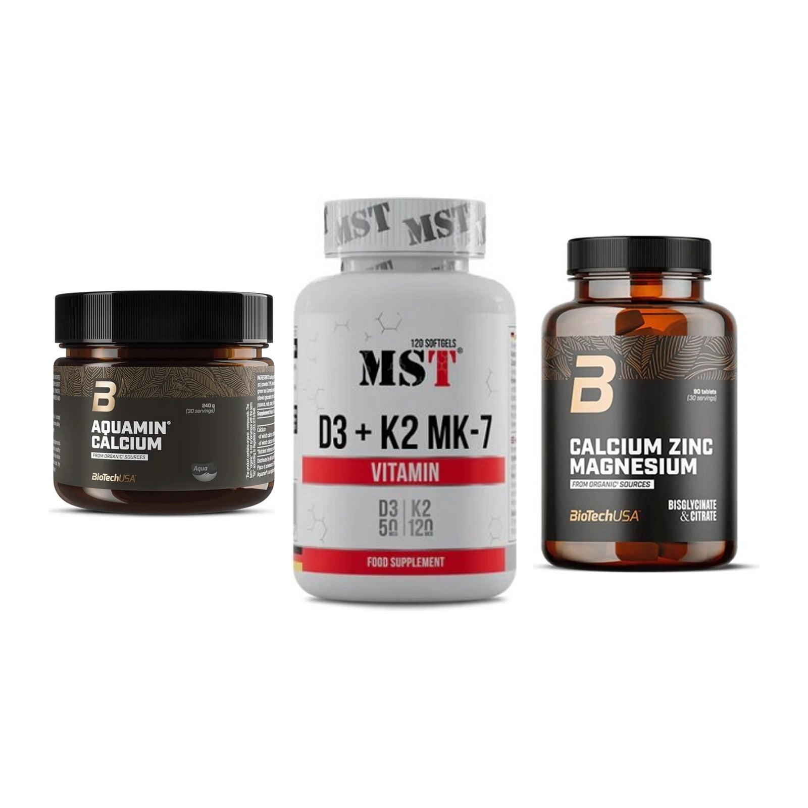 Calcium, Vitamin D & Magnesium: BioTech Aquamin Calcium + 2 weitere – alle enthaltenen Artikel