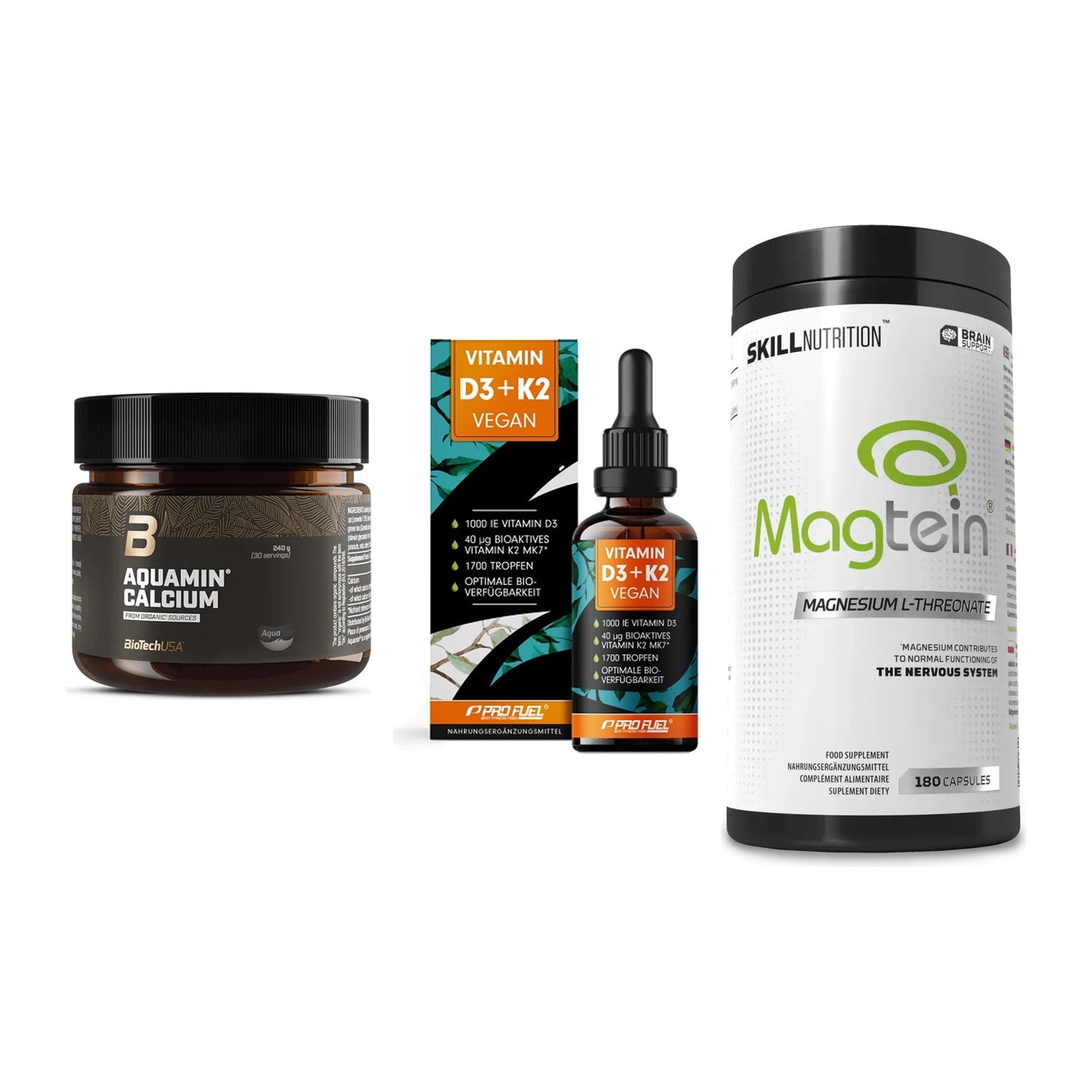 Calcium, Vitamin D & Magnesium: BioTech Aquamin Calcium + 2 weitere – alle enthaltenen Artikel