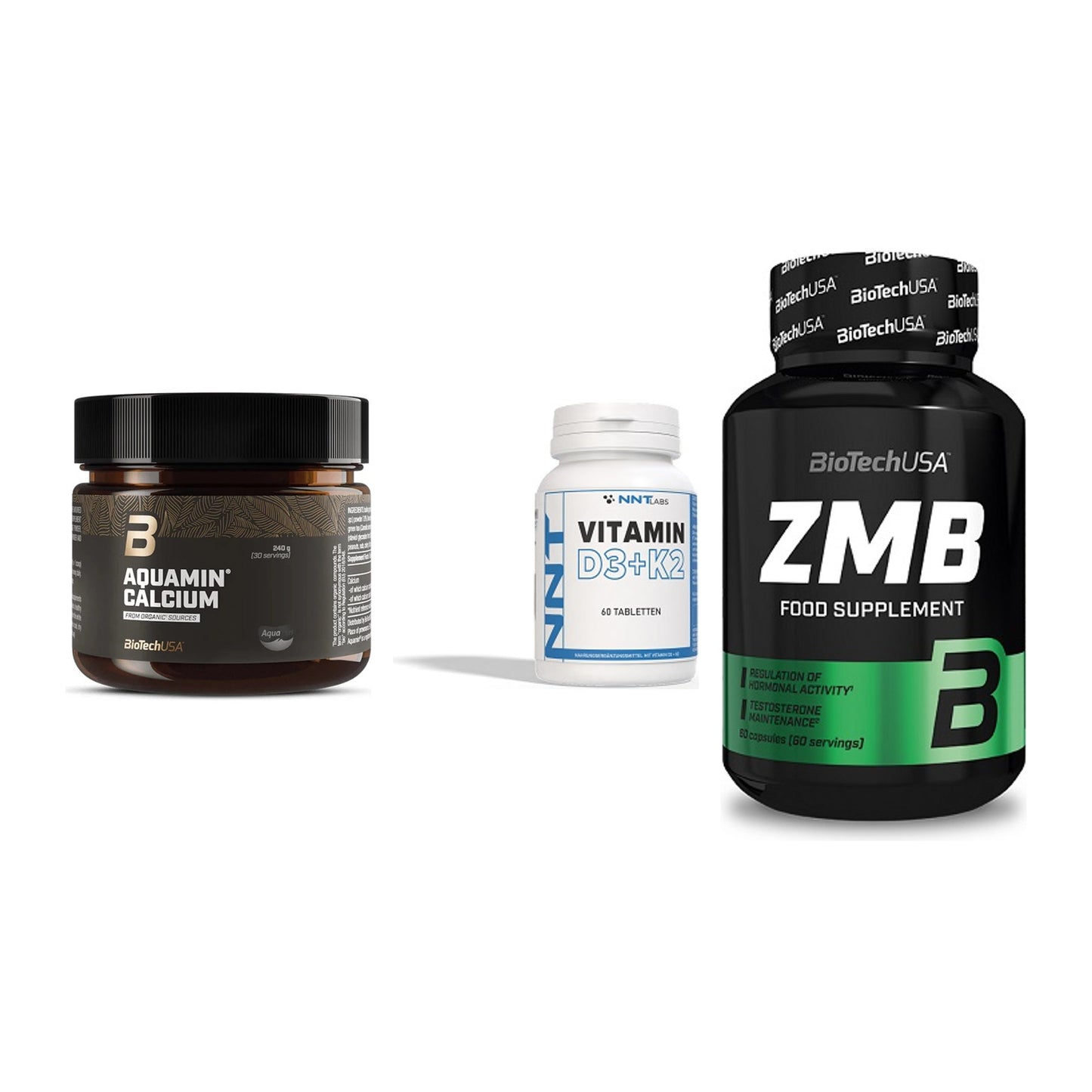 Calcium, Vitamin D & Magnesium: BioTech Aquamin Calcium + 2 weitere – alle enthaltenen Artikel
