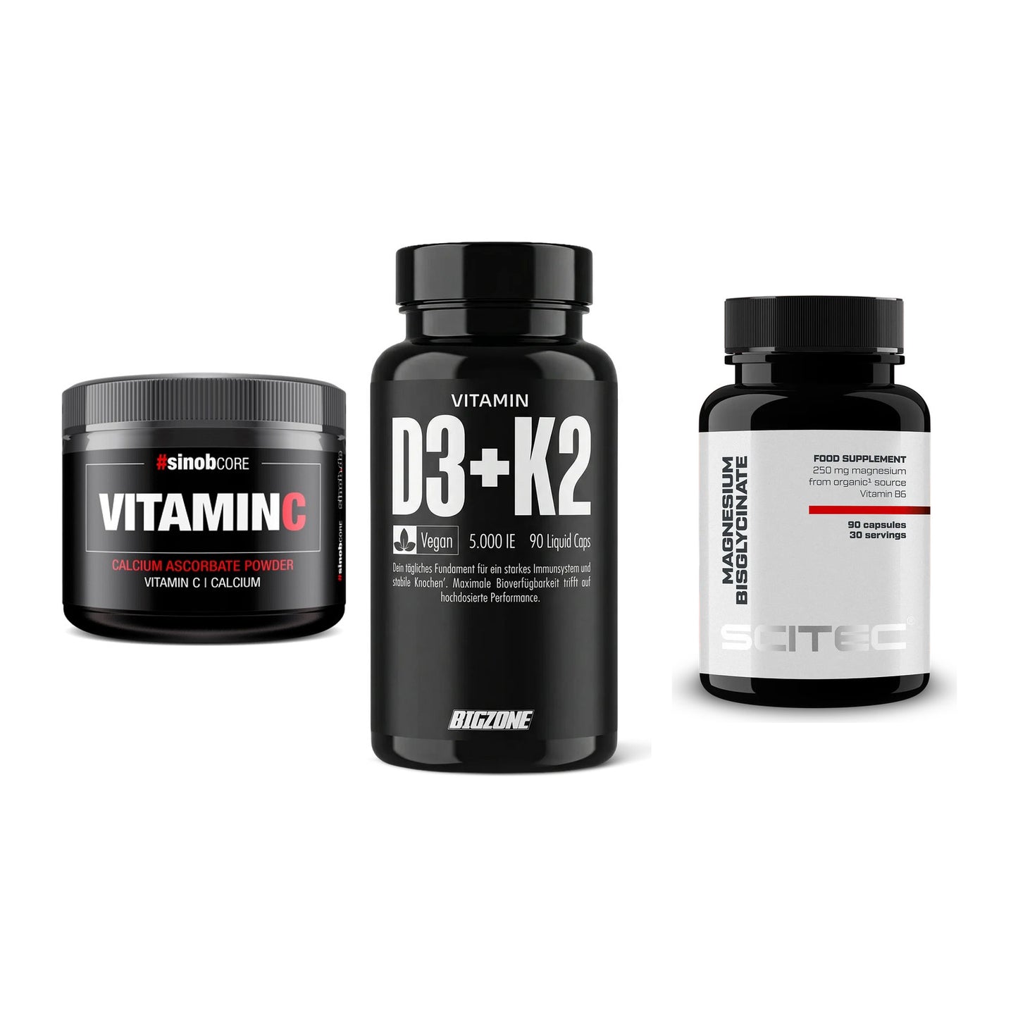 Calcium, Vitamin D & Magnesium: Sinob Vitamin C Calcium + 2 weitere – alle enthaltenen Artikel