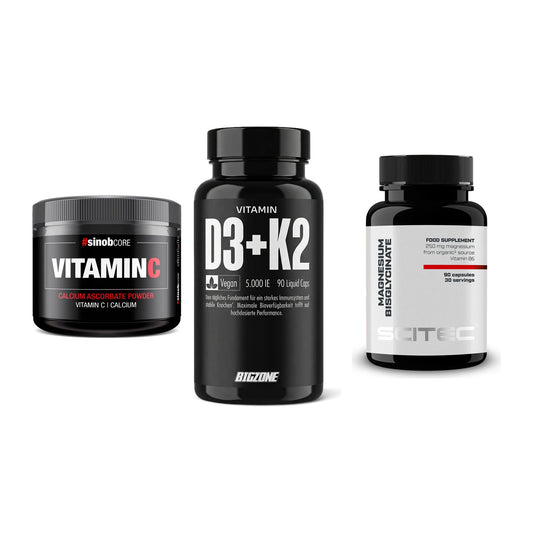 Calcium, Vitamin D & Magnesium: Sinob Vitamin C Calcium + 2 weitere – alle enthaltenen Artikel
