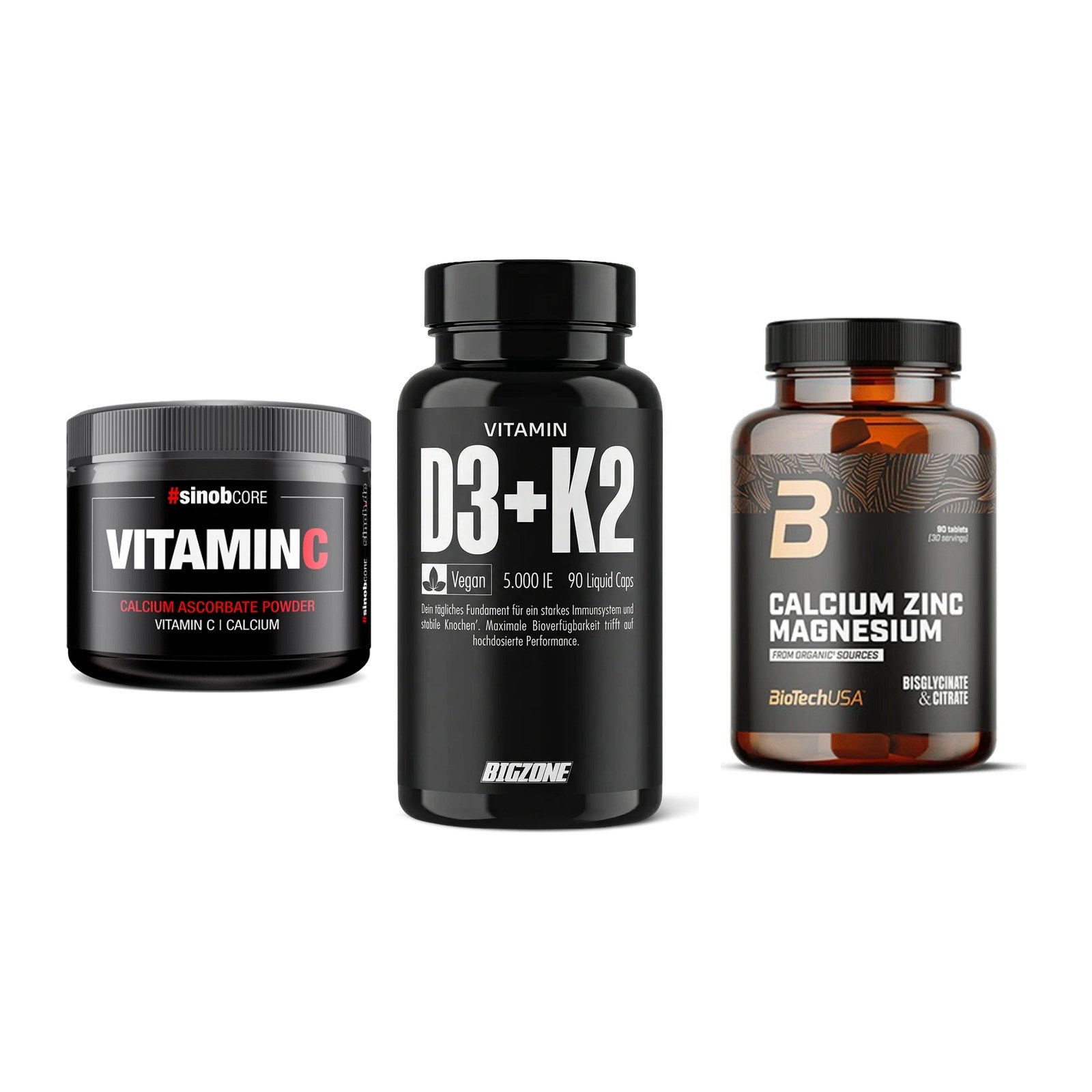 Calcium, Vitamin D & Magnesium: Sinob Vitamin C Calcium + 2 weitere – alle enthaltenen Artikel
