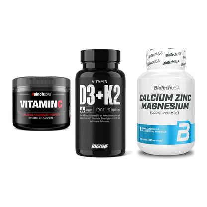 Calcium, Vitamin D & Magnesium: Sinob Vitamin C Calcium + 2 weitere – alle enthaltenen Artikel