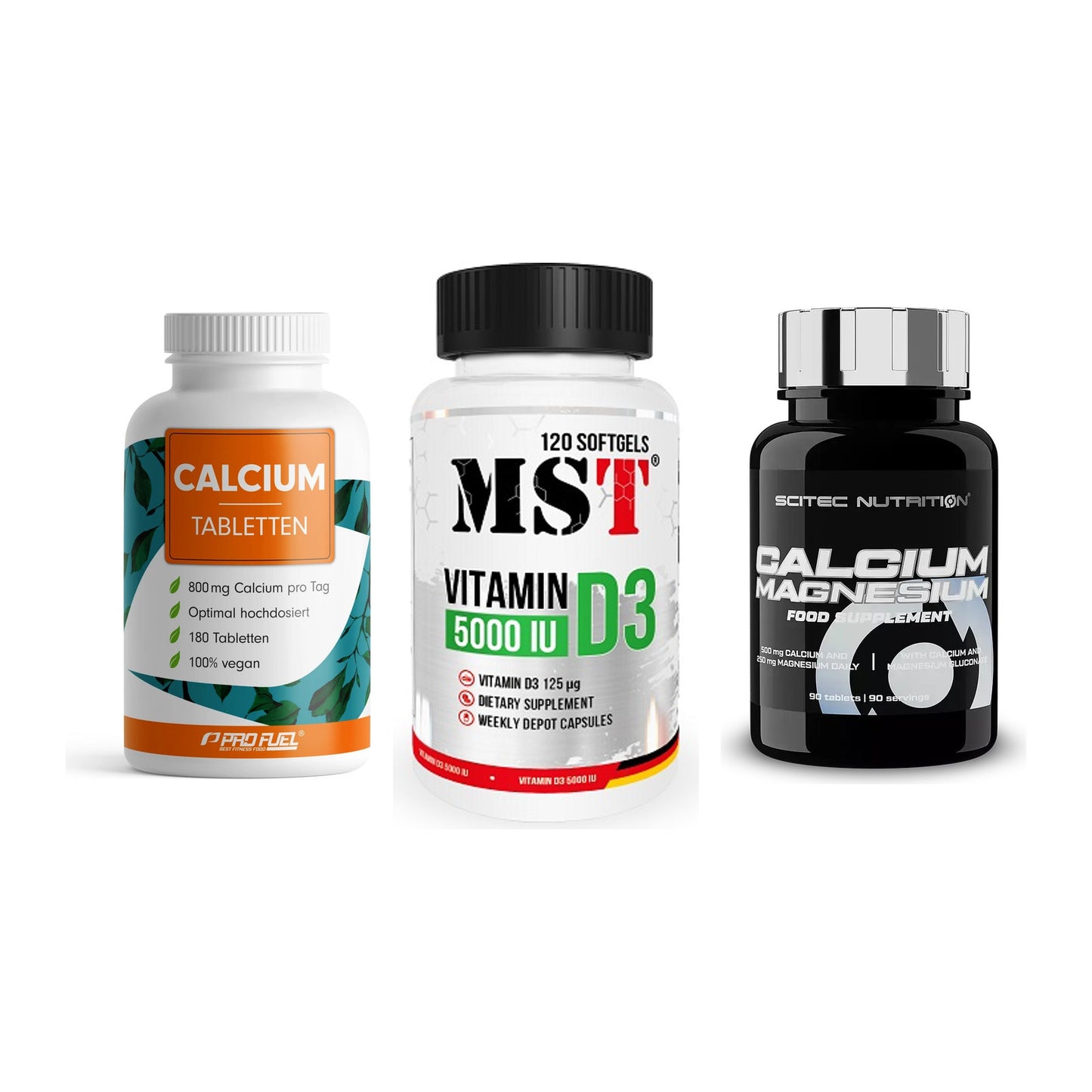 Calcium, Vitamin D & Magnesium: ProFuel Calcium + 2 weitere – alle enthaltenen Artikel