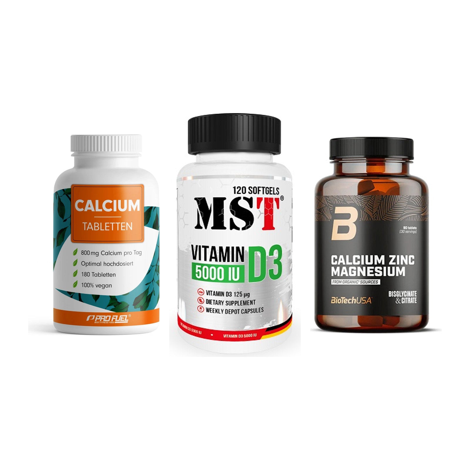 Calcium, Vitamin D & Magnesium: ProFuel Calcium + 2 weitere – alle enthaltenen Artikel