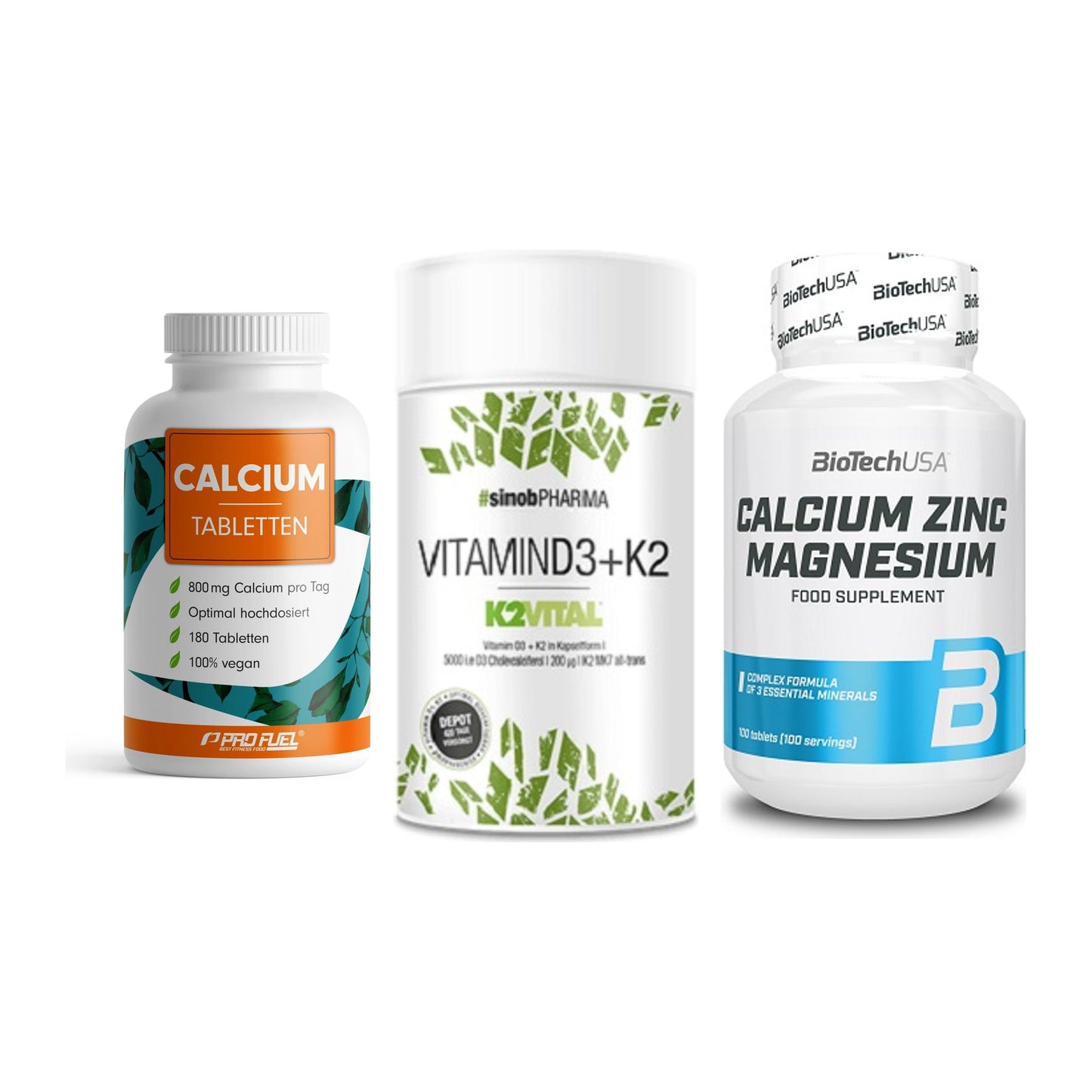 Calcium, Vitamin D & Magnesium: ProFuel Calcium + 2 weitere – alle enthaltenen Artikel