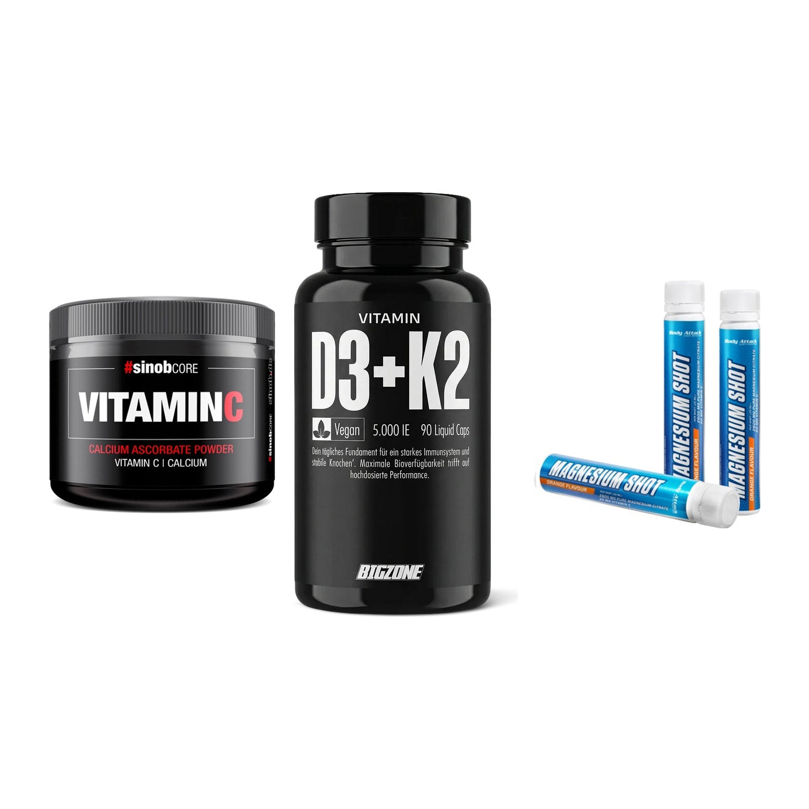 Calcium, Vitamin D & Magnesium: Sinob Vitamin C Calcium + 2 weitere – alle enthaltenen Artikel