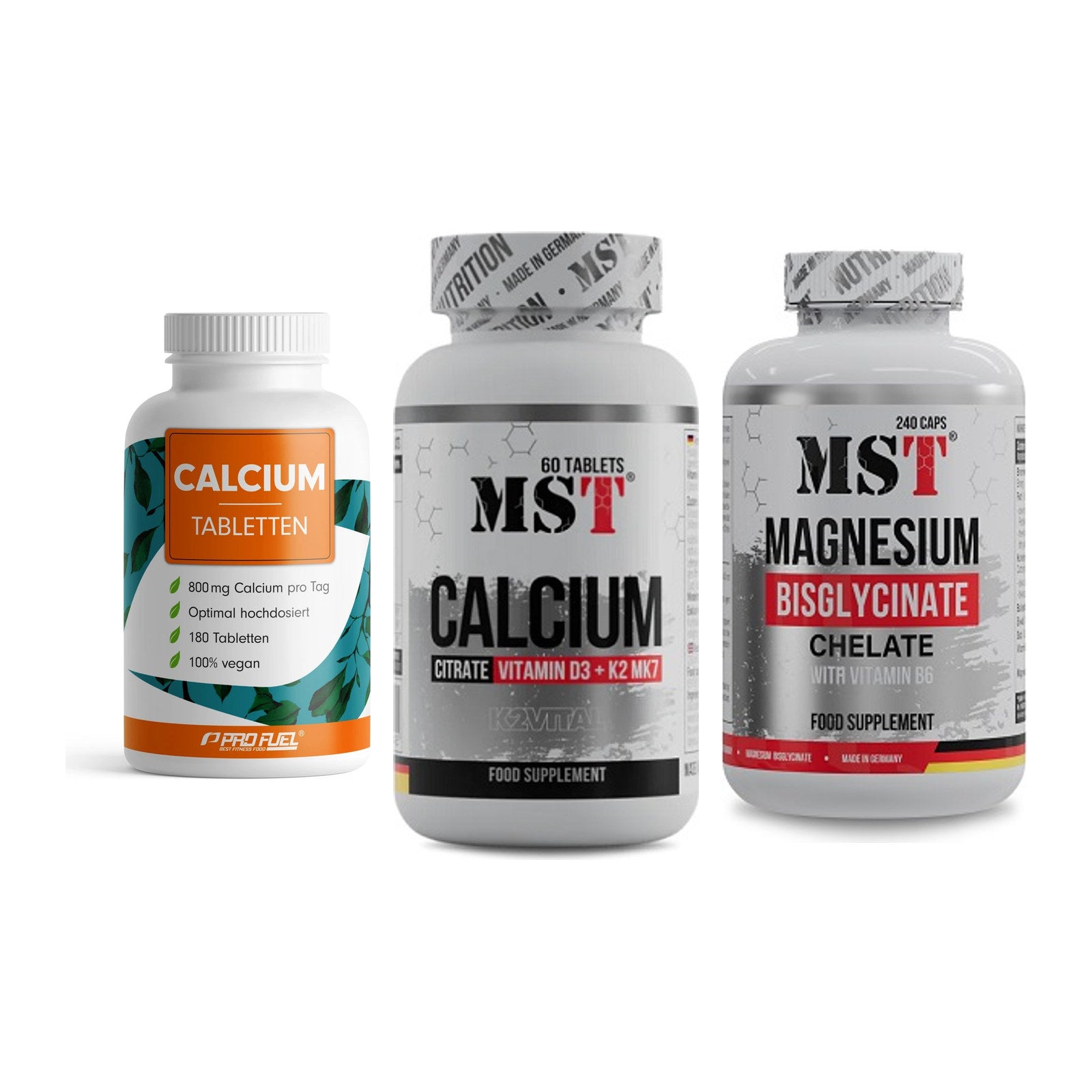 Calcium, Vitamin D & Magnesium: ProFuel Calcium + 2 weitere – alle enthaltenen Artikel