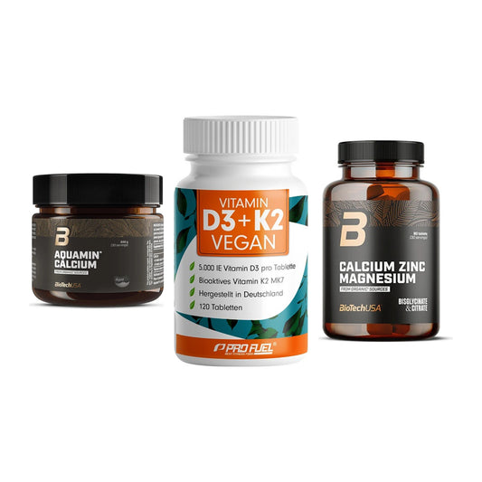Calcium, Vitamin D & Magnesium: BioTech Aquamin Calcium + 2 weitere – alle enthaltenen Artikel