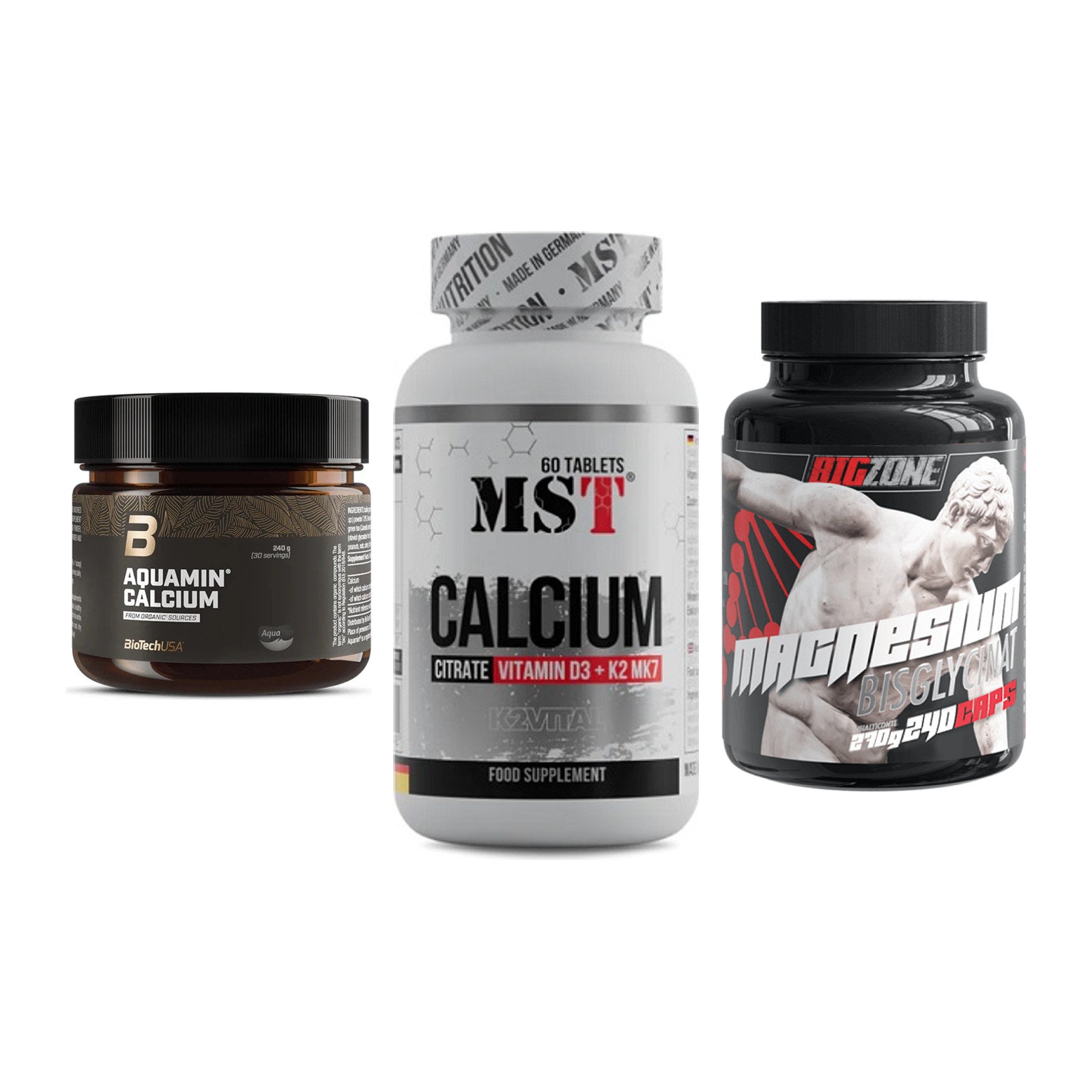 Calcium, Vitamin D & Magnesium: BioTech Aquamin Calcium + 2 weitere – alle enthaltenen Artikel